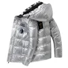 Parkas pour hommes hiver chaud doudoune classique mode brillant coton manteau mâle de haute qualité plus velours épais léger 221207