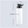 Water Bottles Smooth Sublimation Blanks Aluminum Bottles Creative Custom Kettle High Quality Leak Prevention Water Cups Design Drop Dhxrj