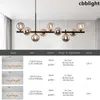 Modern Noordse ontwerp LED -verlichting Kroonluchter voor keuken Dineren Woonkamer Slaapkamer plafond hanglamp glasbal G9 hangende verlichtingsarmaturen kroonluchters lrg002