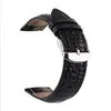 Titta på band Crocodile Mönster Läder Watchband Calfskin Strap Smart Replacement Accessories 12mm 14mm 16mm 18mm 20mm 22mm 24mm