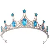 Pequenas coroas requintadas de Crystal Kids Tiaras para festas de noiva de casamento Diadema