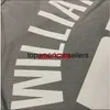 bordado 5 estilos 23 WILLIAMS camiseta de baloncesto gris Hombres personalizados mujeres jóvenes agregar cualquier número nombre XS-5XL 6XL Chaleco