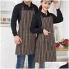 Delantal de cocina Cuello colgante Delantal Utensilios de cocina Patrón Cocina Cocinero Ropa de trabajo Delantales de bolsillo Impermeable Limpiar Mujeres Hombres Delantal Dir Dhuqp