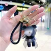 Cadeia fofa de urso -chave Multi Color Bow Bell Resin Keechain Teclando Fashion Doll Bag Pingente Holiday Car Key Ring for Girls Gift