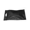 Black Reclosable Zip lock Clear Plastic Packing Pouch Self Sealing Storage Package Bags Aluminum Foil Zipper Package Bag factory price