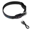 Collares para perros A63I LED Collar de luz para perros Recargable Luminoso 7 Cambio de color