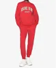2024 Women's Hoodies Women Loose O-neck Sweatshirt Letters Cotton Red Long Sleeve Casual Female Simple Pullovers Early