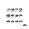 Metals Zinc Alloy Metals Mixed Zodiac Spacer Beads Fit Charm Bracelet Jewelry Making Findings Bead Diy Wholesale 60Pcs C3 Drop Delive Dhtgm