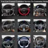 Car Steering Wheel Cover Steering Wheel Braid For Volkswagen Golf 6 GTI MK6 VW Polo GTI Scirocco R Passat CC R-Line 2010