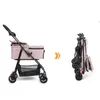 Hondenauto stoel deksels draagbare opvouwbare huisdier kinderwagen afneembare outdoor katten wandelwagen draagtas ademende reis kennel katten bed