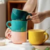 Tazas Taza de gran capacidad de 620 ml para té Tazas de café Vajilla Regalo personalizado de Navidad Mamá Drinkware Avena Leche Desayuno