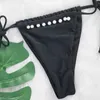 Bras sätter para praia sexig 2023 handgjorda pärldekor bikini push up badkläder kvinnor brasiliansk baddräkt halter biquini två bit baddräkt t221206