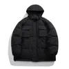 Parkas pour hommes LAPPSTERYouth Y2k poches Cargo hiver manteau à bulles veste bouffante coréenne noir coupe-vent imperméable vestes chaudes 221207