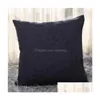 Cushion/Decorative Pillow Cushion Decorative Pillow 40Cmx40Cm Cotton Linen Pillowcase Solid Burlap Classic Mticolor Square Er Sofa D Dh3Ml