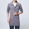 Męskie Trench Coats Jackets 2023 Spring Mens Classic Płaszcz Slim Fit Men Business Casual Emwear Męskie wiatry Mężczyznę M-6xl