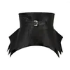 Belts Black/Brown Punk Wide Irregular Pu Leather Long Belt Style Women Fashion Autumn Winter Waistband Corset