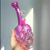 Skull Glass Bubbler Bong Hookahs Accessory Smoke Glass Pipe Heady Dab Rigs Bubblers Chicha