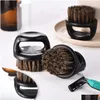 Brosses De Bain Éponges Épurateurs Hommes Barbe Poils De Sanglier Brosse Styling Brosses Avec Poignée En Plastique Ronde Inventaire En Gros Drop De Dheon