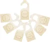 Andra handverktyg 7st Wood Baby Closet Divider Tyg Organiser Nursery Spädbarn Garderob Storlek Kläderhängare 221206