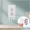 Sensor Lights Plug Er Led Night Light Pir Motion Sensor Safety Lights Angel Wall Outlet Hallway Bedroom Bathroom Lamp Drop Delivery Otvkh