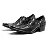 Zapatos Black Wedding Party Real Leather Social Man Dress Business Brogue Brogue Formal Lace Up Men Oxford Chaussures