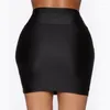 Saias micro mini verão sexy pacote casual pacote de quadril curto festas de escritório tight office feminino preto preto