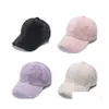 Ball Caps Winter Warm Rabbit Fur Baseball Cap Tide Outdoor Sports Thickening Solid Color Leisure Feather Caps For Woman Fashion Stre Dhqtk
