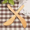 Natural Wood Butter Spatula Facial Mask Stir Spatulas Cake Cheese Smear Jam Knife Eco-friendly Bakeware Pastry Cream Knives BH8083 TYJ