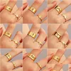 Anillos de racimo ahueca hacia fuera el anillo pareja joyería avión amor dinosaurio ajustable rins retro apertura mano ornamento hombres mujeres 5975 q2 gota d dhpi5