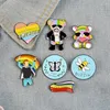 Broches 3-9 PCs/Conjunto Ciência Plant Game Themes Thresel Pins Sets Pin de lapela de metal de cartoon para roupas Presentes de mochila