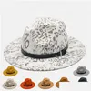 Wide Brim Hats Bucket Hats Fashion Winter Quality Wool Wide Brim Fedora Hat Women Leopard Felt Hats Panama Jazz Fedoras For Men Ch Dhwp4