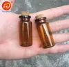 2250125mm 10ml Amber Glass Bottles with Empty Tiny Jars Cute 10ml Glass Corks Bottle Vials 100units bottle 8098085
