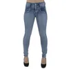 Femmes Jean Casual Taille Haute Maigre Bout De Levage Élastique Moulante Crayon Sexy Push Up Hip Coton Dames Femme Denim Pantalon 221206