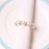 White Imitation Pearls Napkin Rings Wedding Napkins Buckle For Wedding Reception Party Table Decorations Supplies