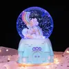 Objetos decorativos Figuras Dream Tree Spring Summer Summer etono e inverno Cristal Ball Ball Music Box Creative Home Decoration