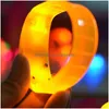 Andra evenemangsfestleveranser Musik Aktiverad ljudkontroll LED Flashing Armband Light Up Bangle Wristband Club Party Bar Cheer Lumi Dhwji