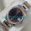 MP Maker Lady Watch 278271 31mm Dark Brown Roman Rose Rose Guld rostfritt stål Automatisk mekanik Sapphire Simple Atmosphere Women armbandsur