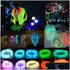 Insegna al neon a LED Luci a corda flessibili a LED El Wire Strip Rope Glow Decor Lampada al neon Strisce di luce fredda Linea Lampade per decorazioni interne Dr Otc2H