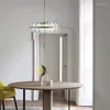 Lampade a sospensione Luci a LED nordiche Design creativo Lampade in vetro Sala da pranzo Lampada a sospensione Illuminazione interna vivente