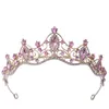 Korean Crystal Bruidal Crown Hair Dress Accessoires Tiara Women Wedding Rhinestone Diadeem Headpieces Hair sieraden