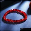 Beaded Artificial Austria Crystal Beaded Bracelet Fashion Shiny Stone Beads Elasticity Rope Strand Bracelets For Women Jewelry 438 D Dhare