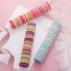 50pcs أطفال ألوان الحلوى علاقات الشعر ناعمة مرنة عصابات الطفل الفتيات جميلات scrunchies عصابات المطاط