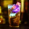 LED -gadget Aoto Colors Mini Romantic Luminous Artificial Ice Cube Flash Light Wedding Christmas Party Decoration by Sea TT1207