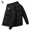 Mens Down Parkas Hazzys Winter Mens Windbreaker Zippeed Casual Fashing Outdoor Treare Cotton Down 221207