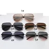 10 pcs été femme mode conduite plage lunettes de soleil dames Cyclisme voyage métal Sans Monture vélo vélos motos modèles lunettes Sunbaked lunettes 6 couleurs