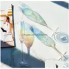 Wijnglazen Dream Rainbow Champagne Cup Wijnglas Crystal Goblet Home Kitchen Bar Drinkkleuren Mix mode 23SK F1 Drop Lever Dhmox