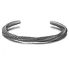 Polsino semplice bracciale intrecciato per uomo moda retrò casual gioielli regalo regalo argento placcato tendenza bracciale uomo 451 D3 consegna goccia Dhp5X