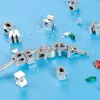 New Popular 925 Sterling Silver 26 Letters Charm Beads Suitable for Primitive Pandora Bracelet Pendant DIY Female Jewelry