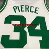 Tüm Nakış 2 Stilleri 34# Pierce White Basketbol Forması Herhangi bir sayı adını özelleştirin XS-5XL 6XL