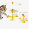 Les jouets pour chiens mâchent et I Spring Bird Cat Toy Touet Taon Tat With Feather Sucker Spinning Fun Gatos Rod Interactive Toys Cats Supplies in DH0U5